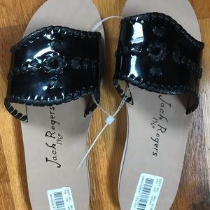 Jack Rogers Sanibel Slide Black 8 New without Box